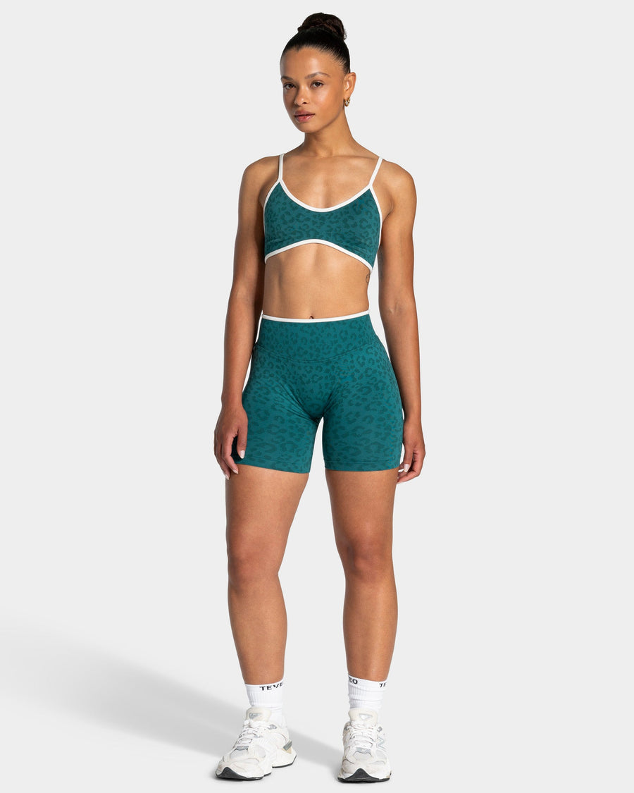 Contrastline Sculpt Scrunch Shorts "Leo Petrol"