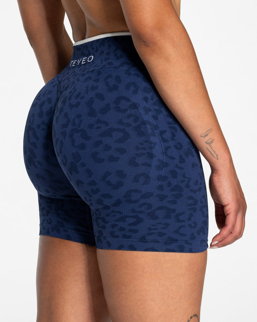 Contrastline Shorts "Leo Dunkelblau"