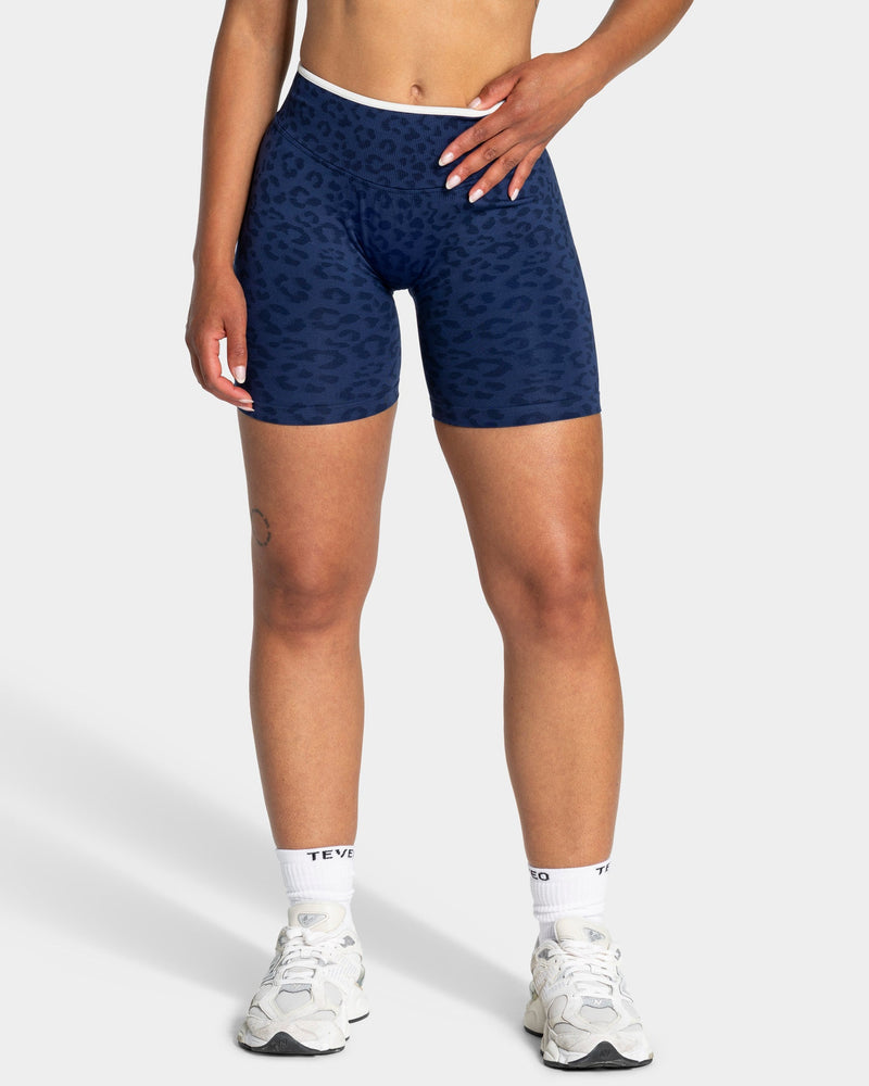 Contrastline Shorts "Leo Dunkelblau"
