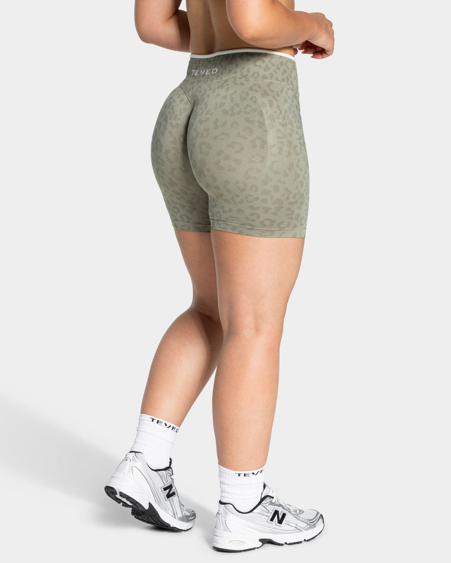 Contrastline Shorts "Leo Khaki"