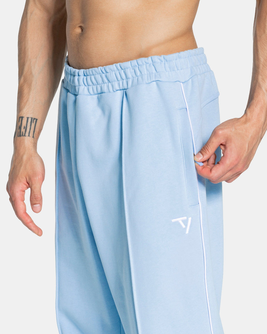 Contrastline Straight Leg Jogger "Babyblau"