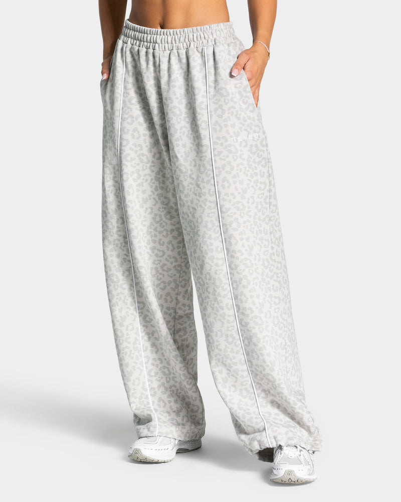 Contrastline Wide Leg Jogger "Leo Hellgrau"