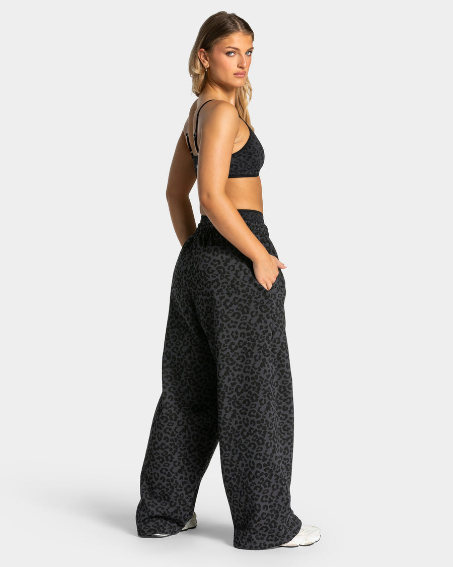Contrastline Wide Leg Jogger "Leo Schwarz"