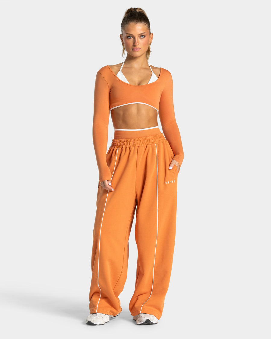 Contrastline Wide Leg Jogger "Pumpkin Spice"