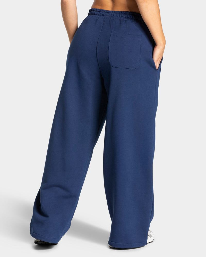 Contrastline Wide Leg Jogger "Dunkelblau"