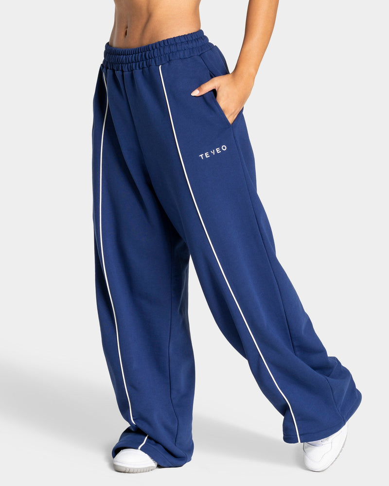 Contrastline Wide Leg Jogger "Indigo"