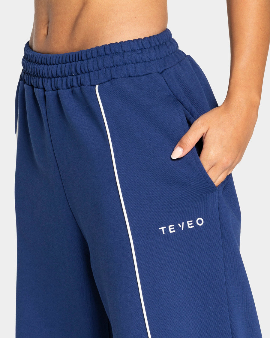 Contrastline Wide Leg Jogger "Indigo"