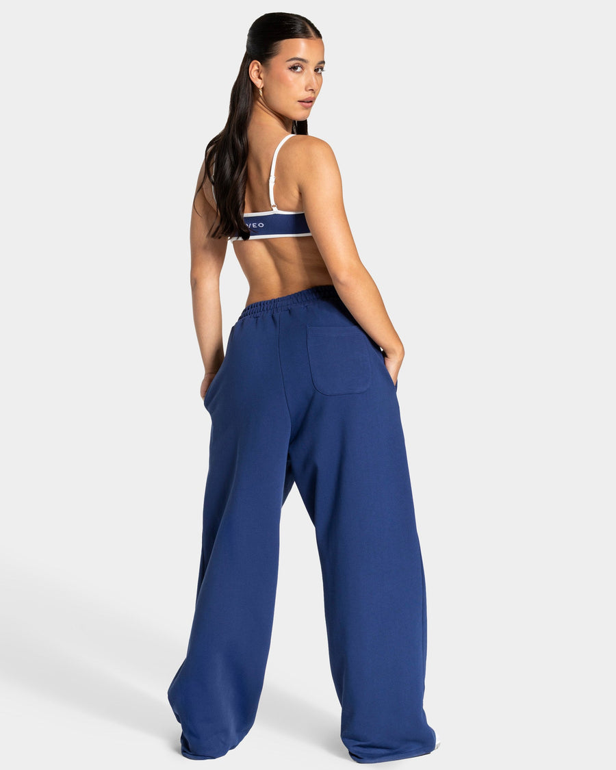 Contrastline Wide Leg Jogger "Indigo"