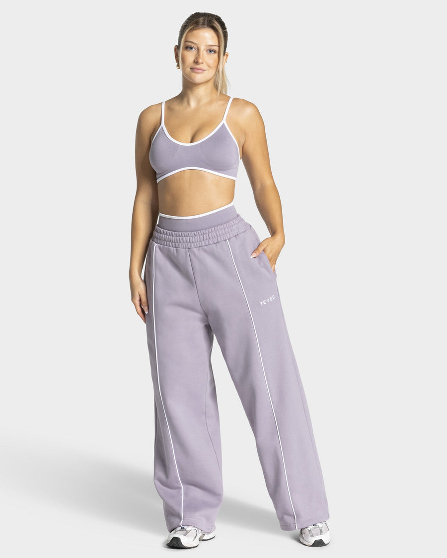Contrastline Wide Leg Jogger "Lavendel"