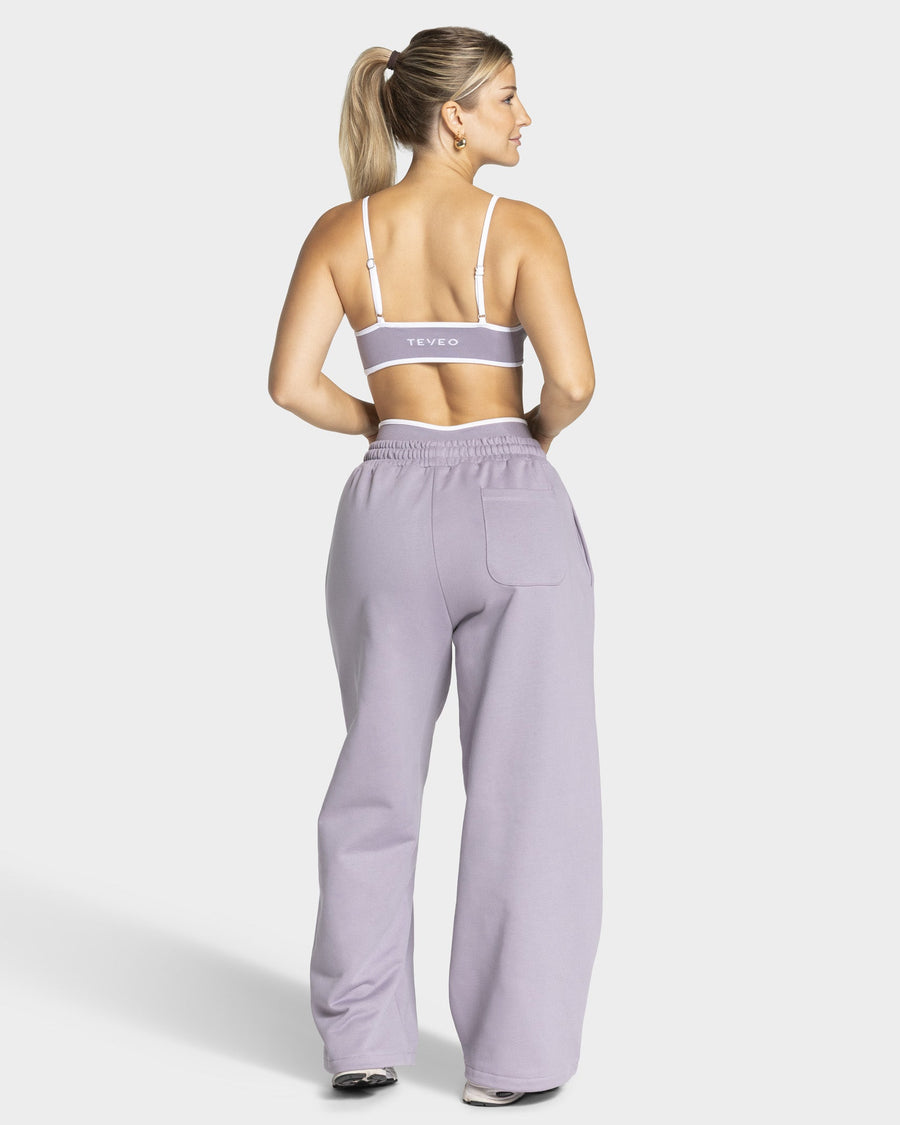 Contrastline Wide Leg Jogger "Lavendel"