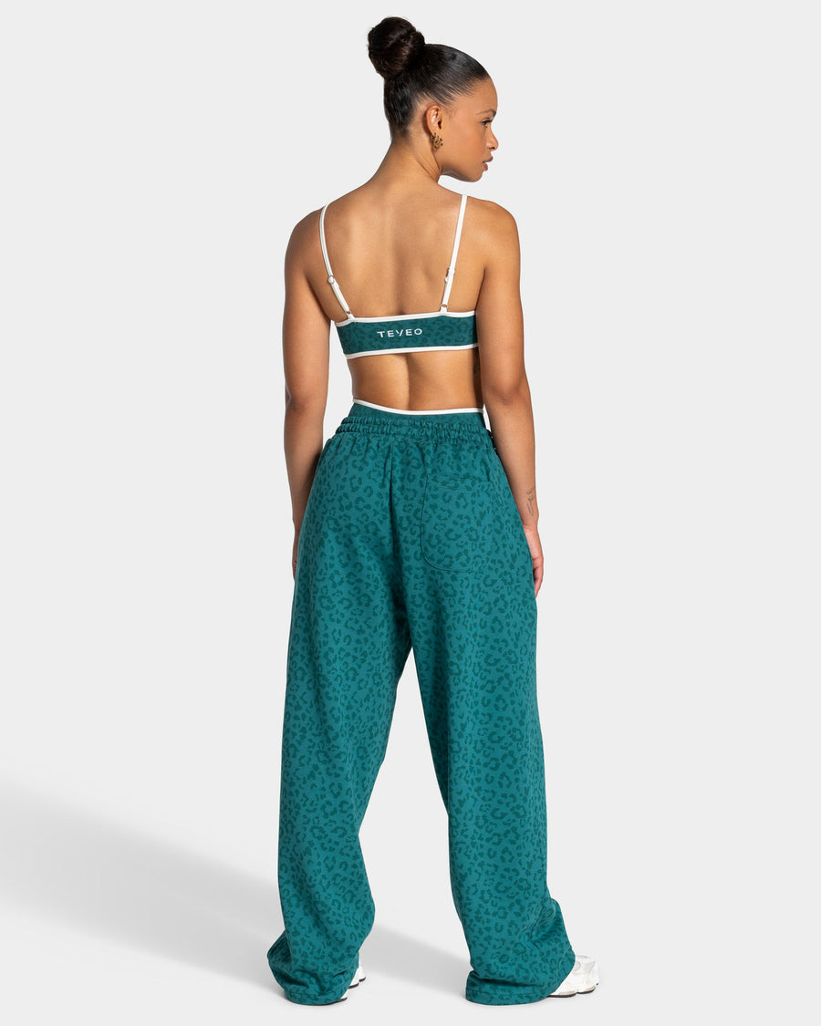Contrastline Wide Leg Jogger "Leo Petrol"