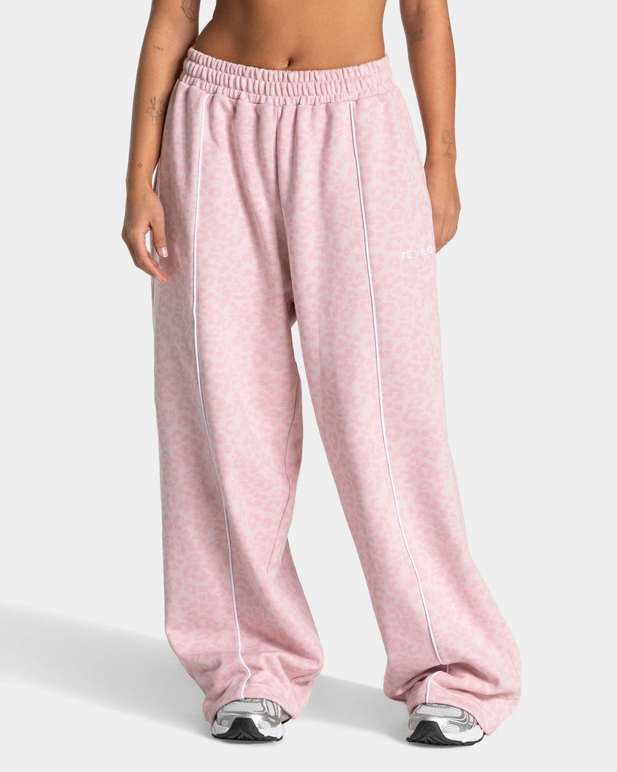 Contrastline Wide Leg Jogger "Leo Rosa"
