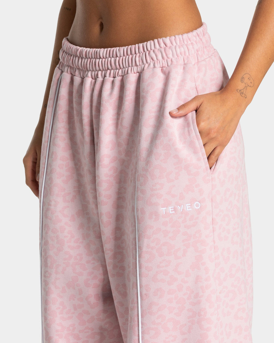 Contrastline Wide Leg Jogger "Leo Rosa"