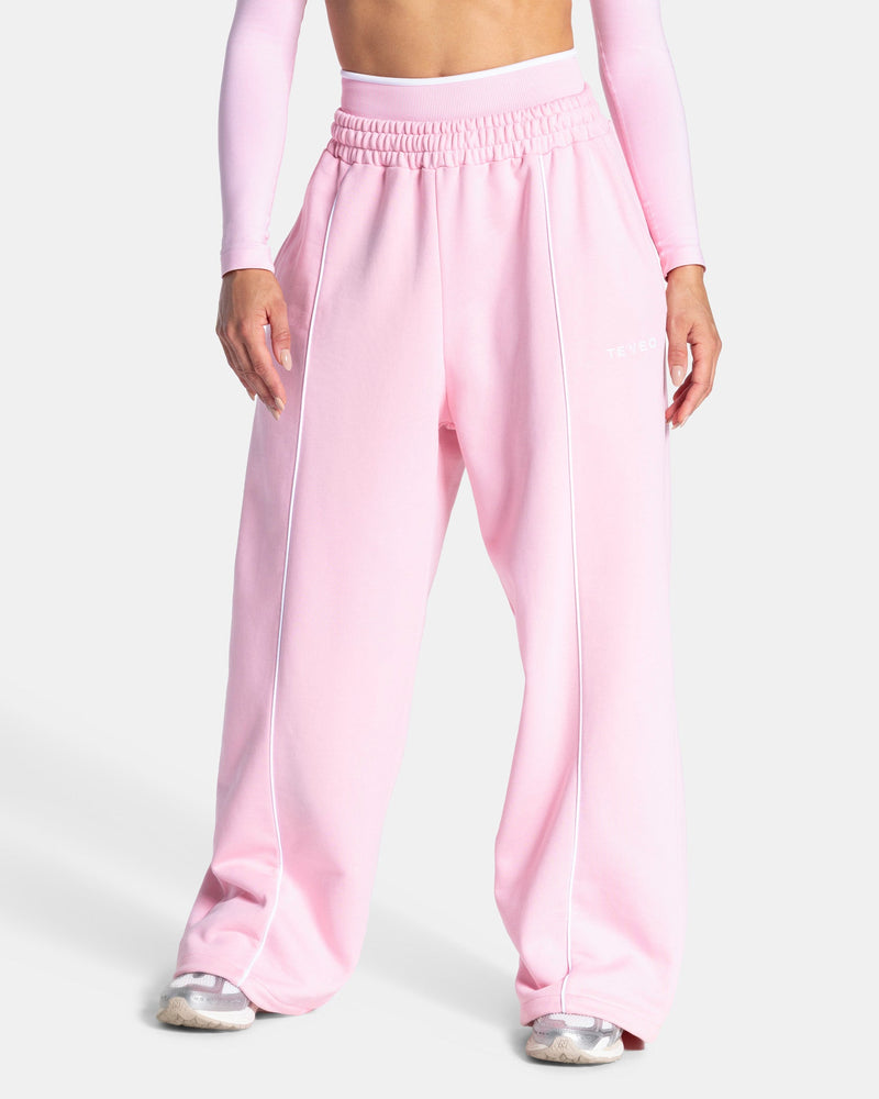 Contrastline Wide Leg Jogger "True Pink"