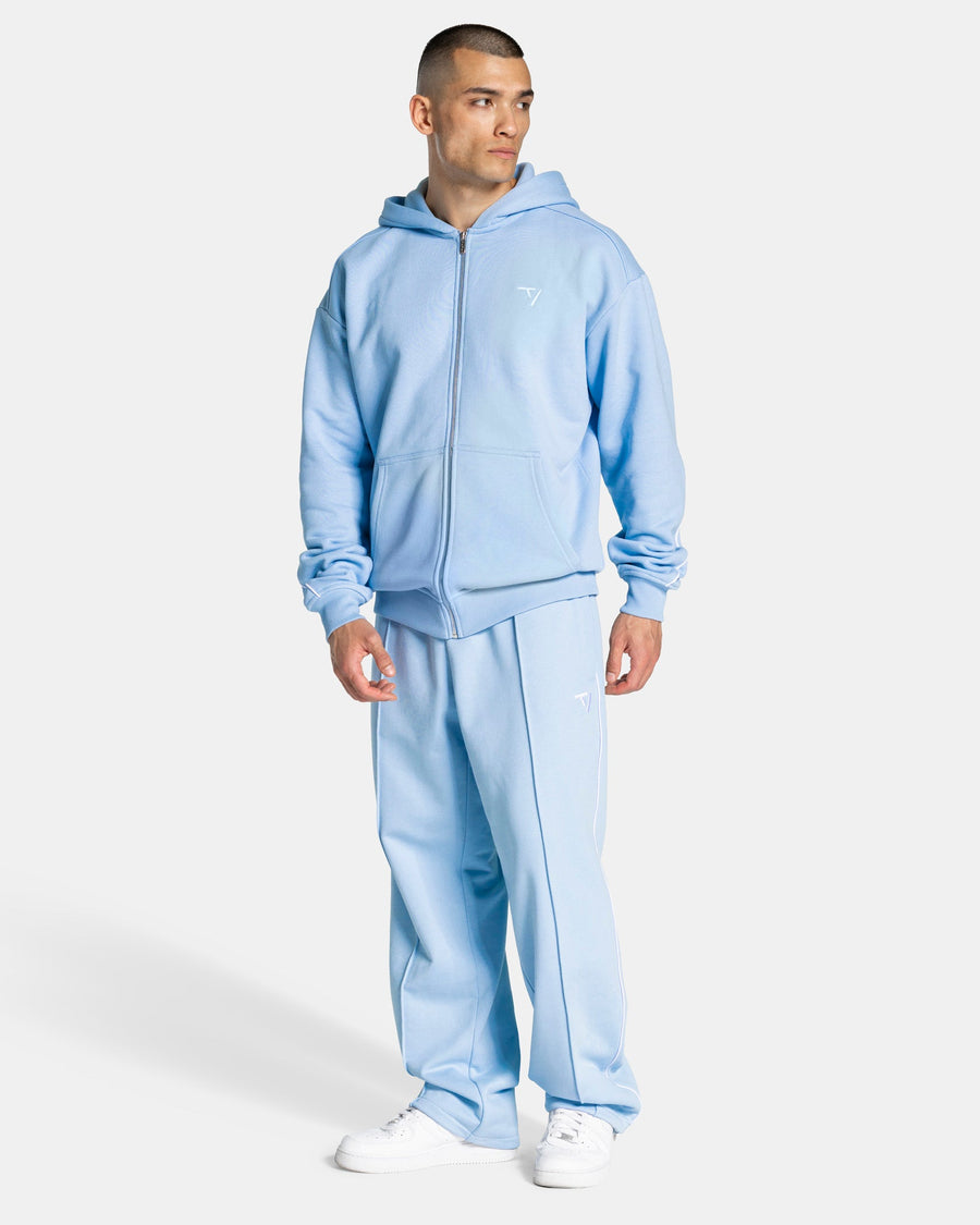 Contrastline Straight Leg Jogger "Babyblau"