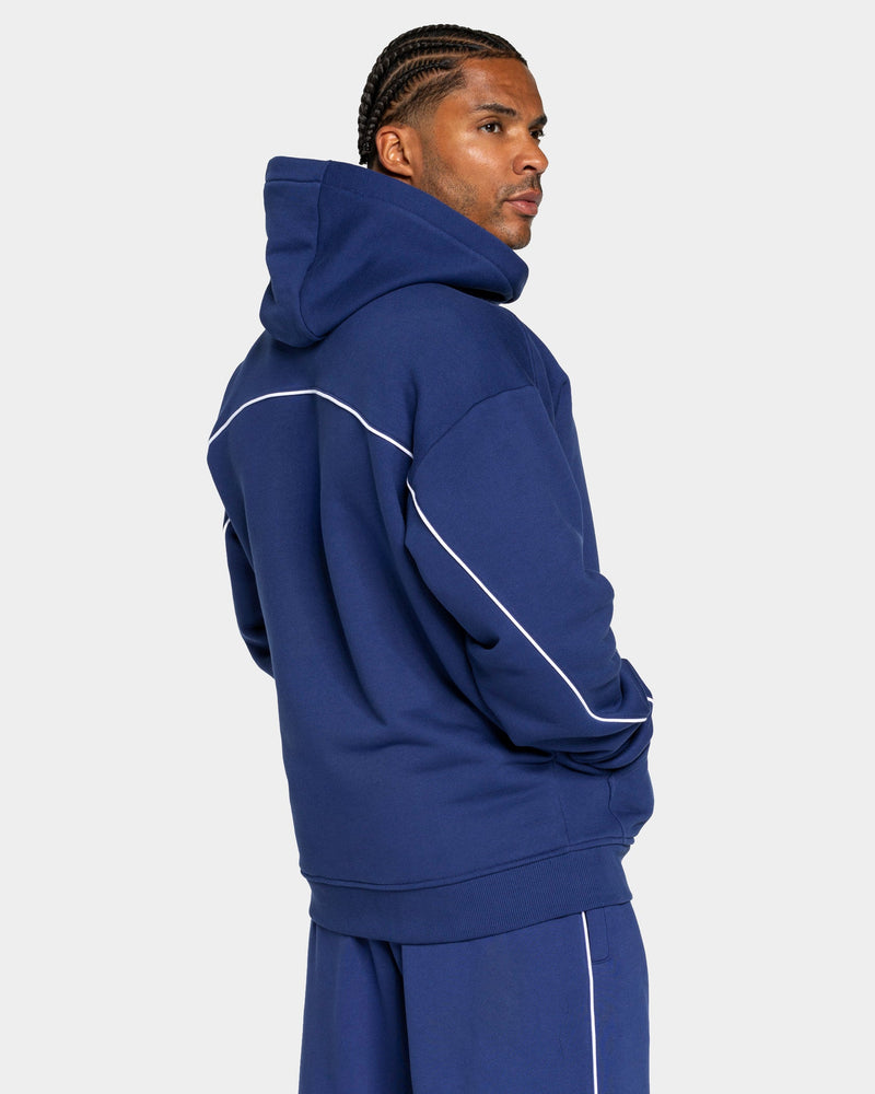 Contrastline Zip Jacke "Indigo"