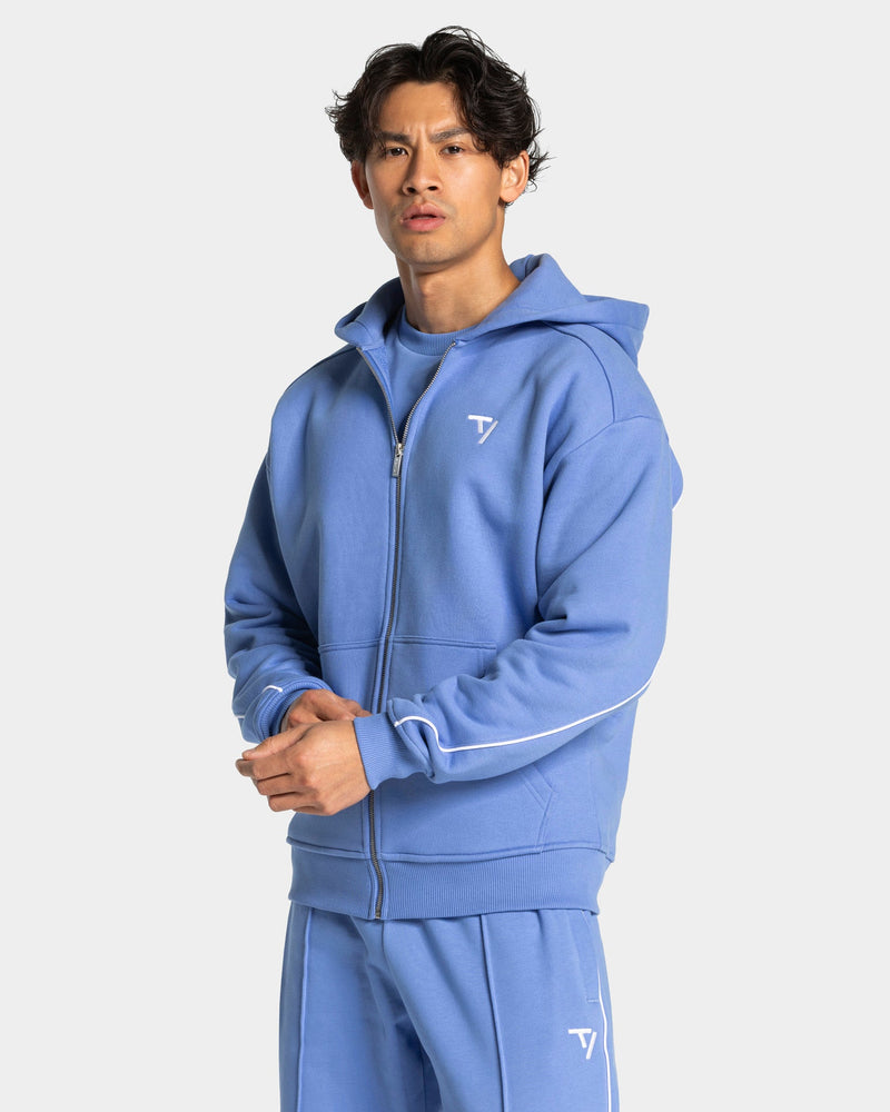 Contrastline Zip Jacke "Azure"