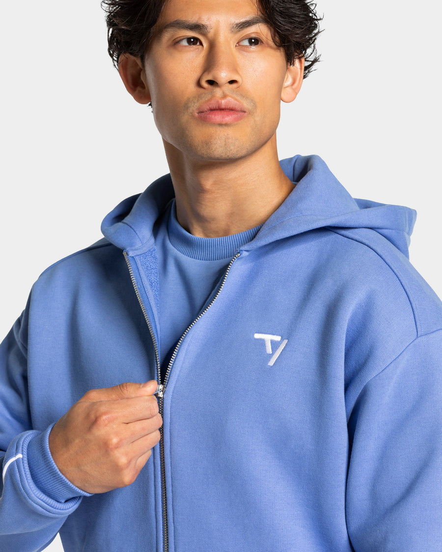 Contrastline Zip Jacke "Azure"
