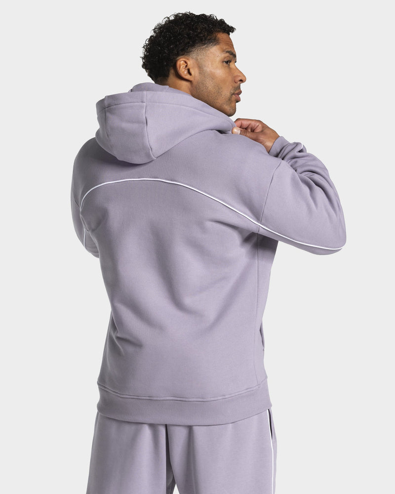 Contrastline Zip Jacke "Lavendel"