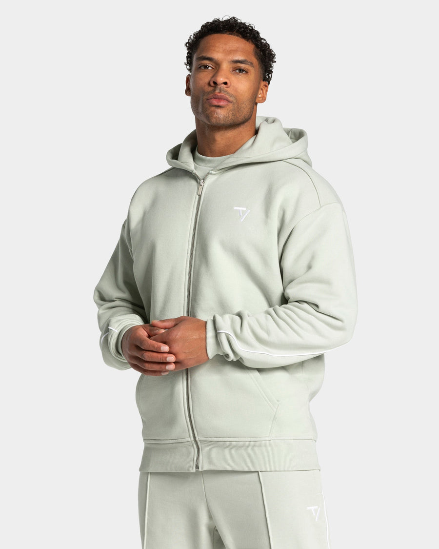 Contrastline Zip Jacke "Pistachio"