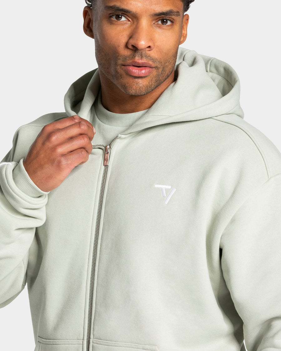 Contrastline Zip Jacke "Pistachio"