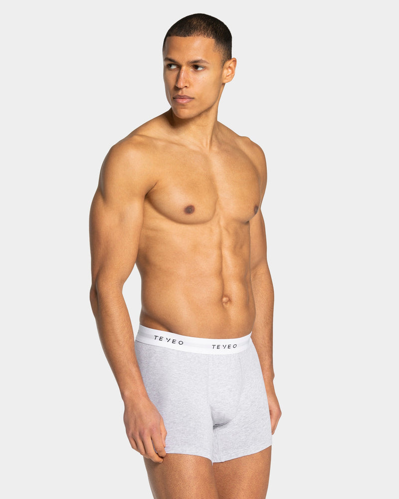 Essential Boxershorts (3er-Pack) "Grau Meliert/Midnight/Weiß"