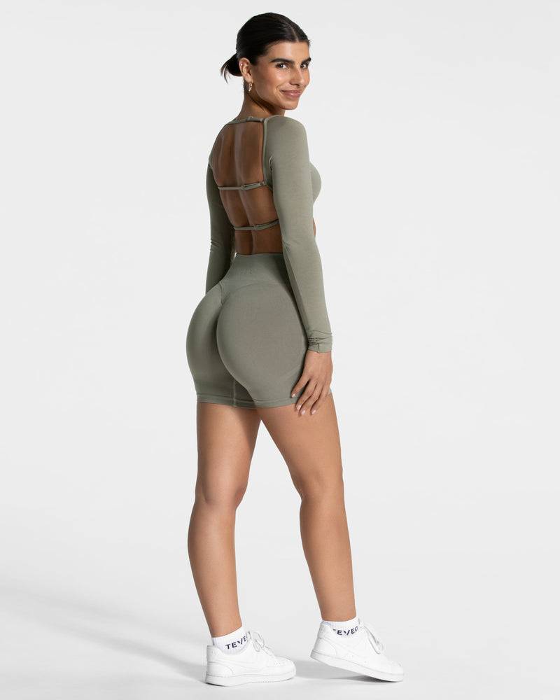 Femme Sculpt Scrunch Shorts "Khaki"
