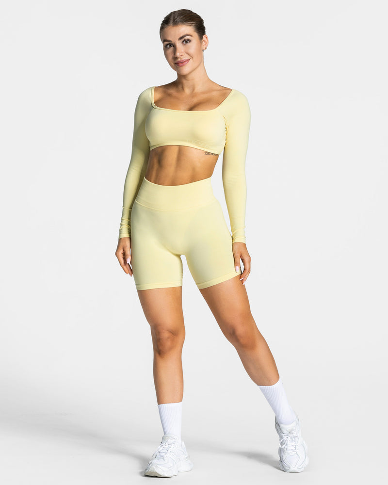 Femme Sculpt Scrunch Shorts "Gelb"