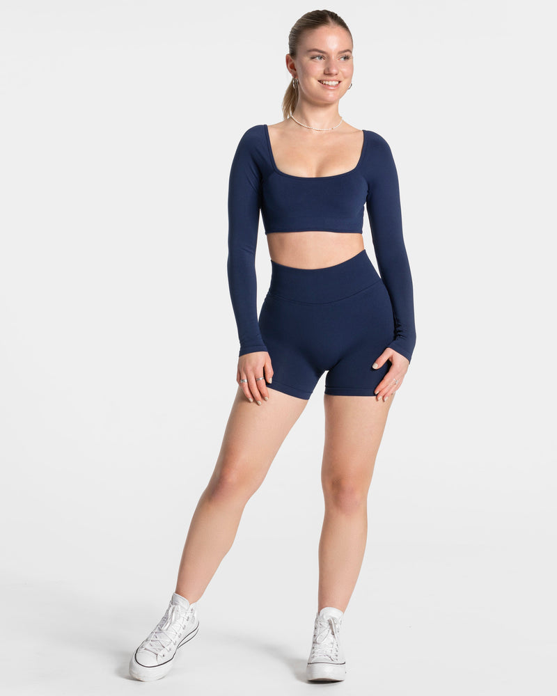 Femme Sculpt Scrunch Shorts "Dunkelblau"