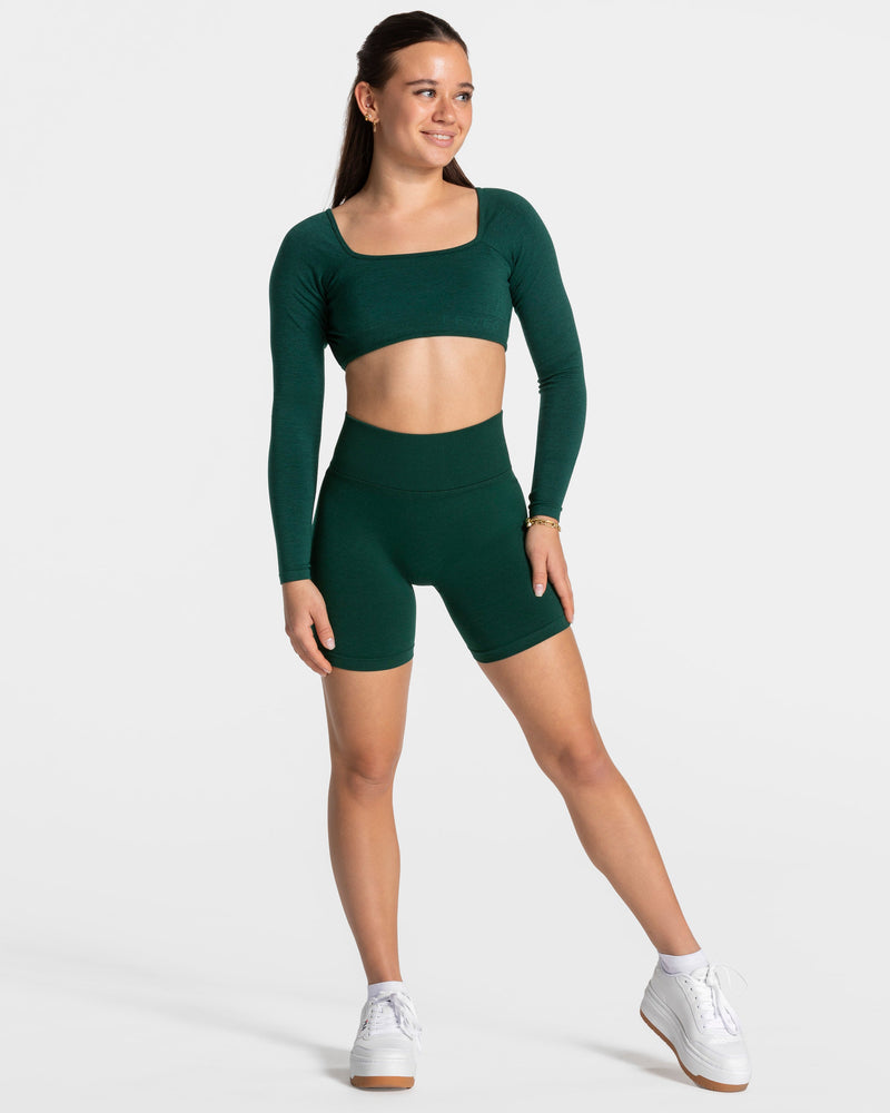 Femme Sculpt Scrunch Shorts "Dunkelgrün"