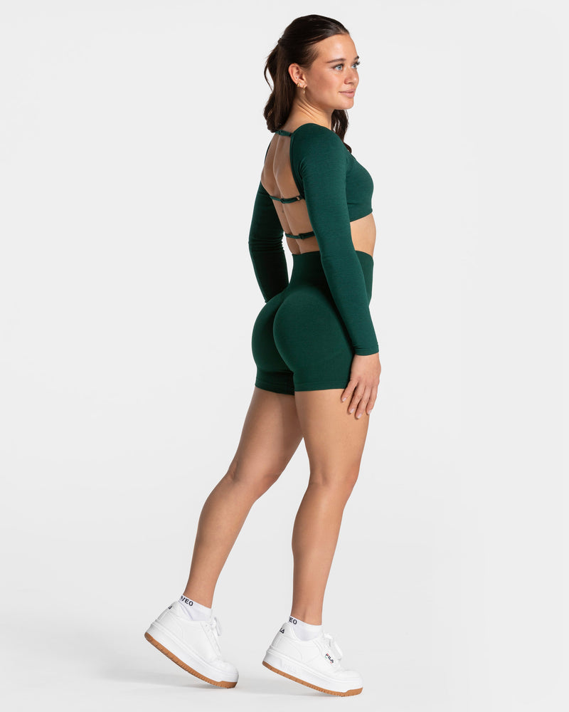 Femme Sculpt Scrunch Shorts "Dunkelgrün"