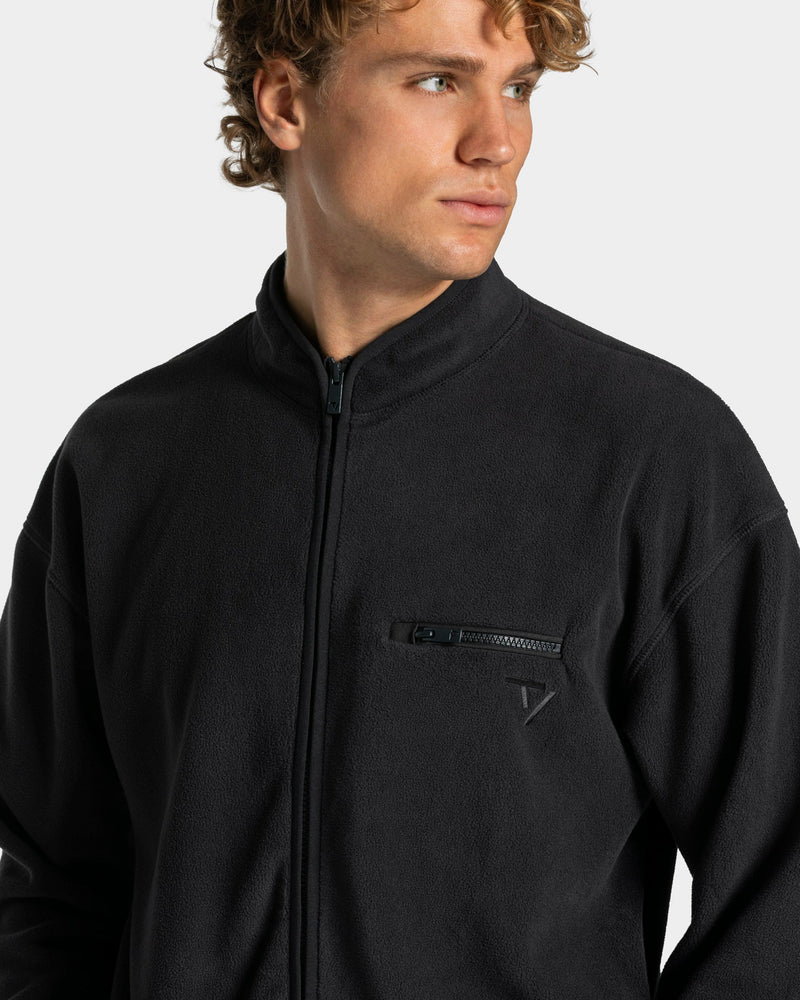 Fleece Zip Jacke "Anthrazit"