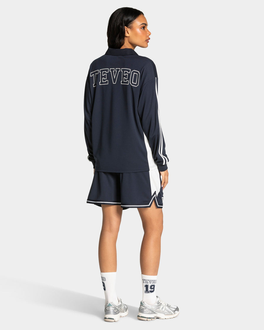 Football Polo Longsleeve "Midnight"