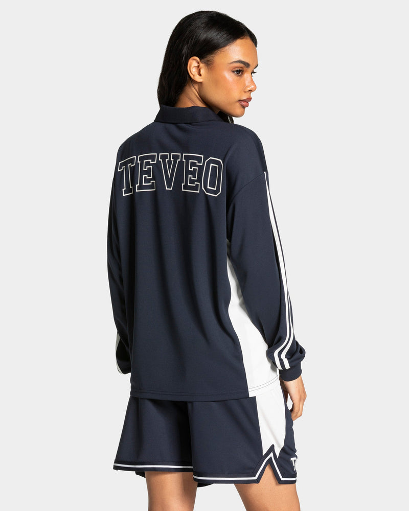 Football Polo Longsleeve "Midnight"