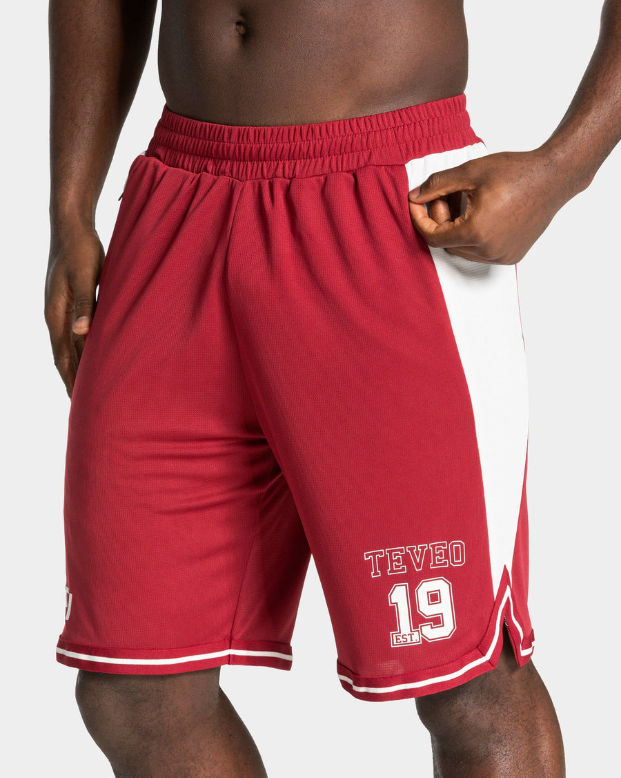 Football Shorts 9 Inch "Cranberry"