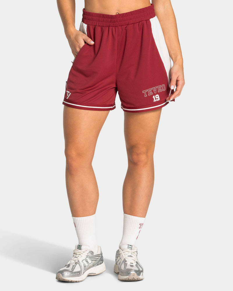Football Shorts "Cranberry"