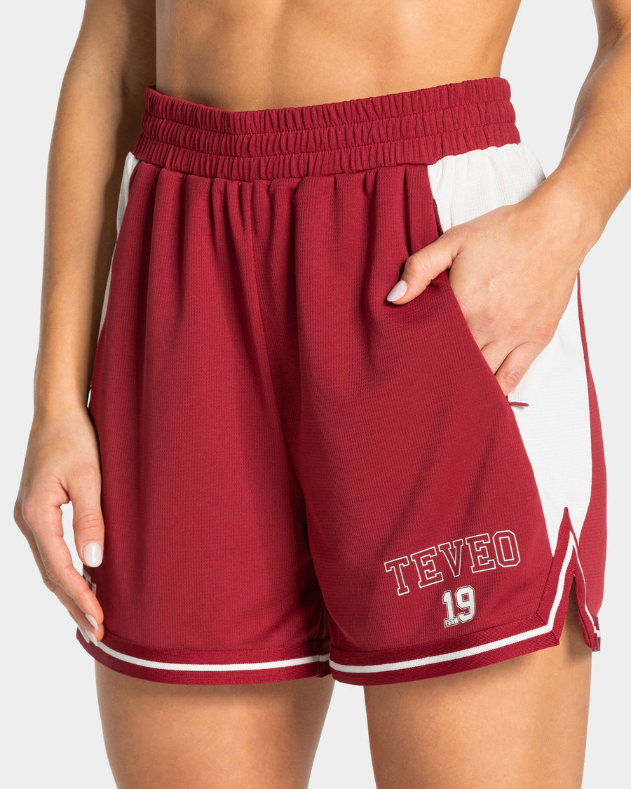 Football Shorts "Cranberry"