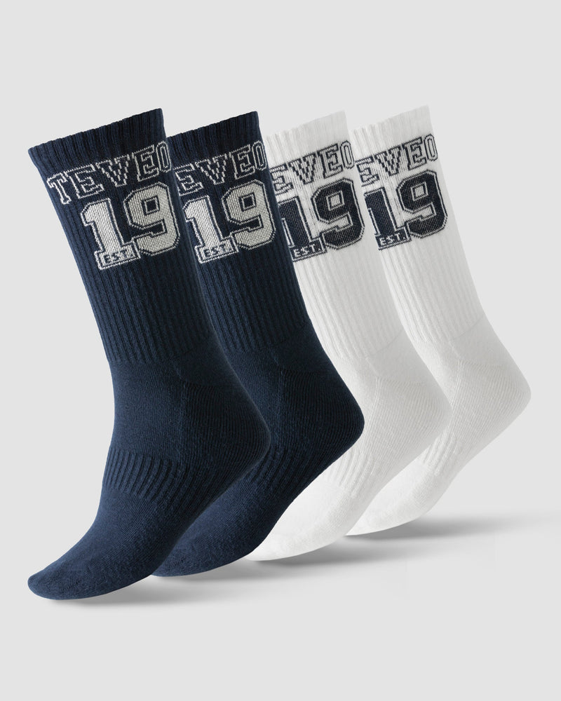 Football Socken (2er-Pack) "Midnight/Off White"