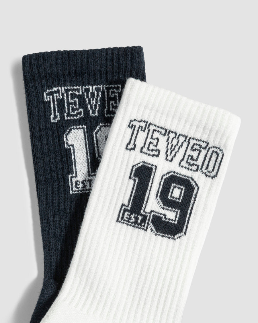 Football Socken (2er-Pack) "Midnight/Off White"