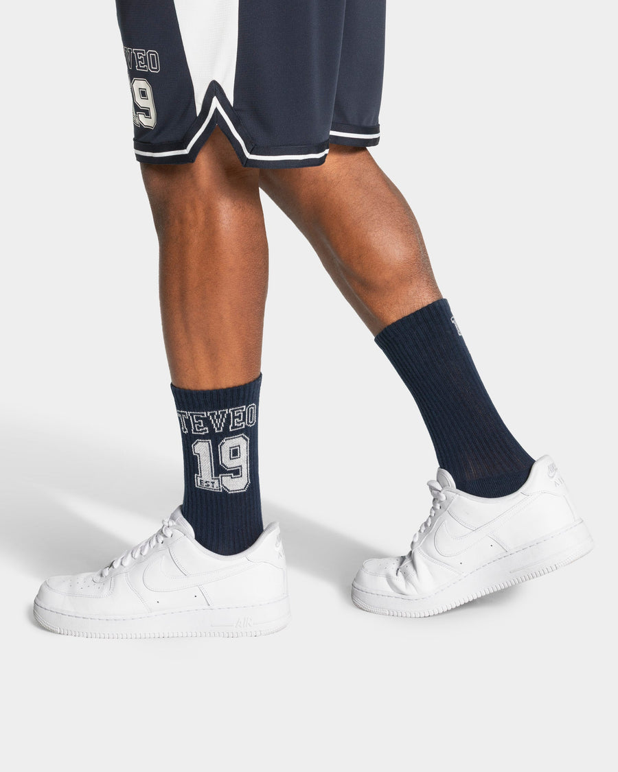 Football Socken (2er-Pack) "Midnight/Off White"