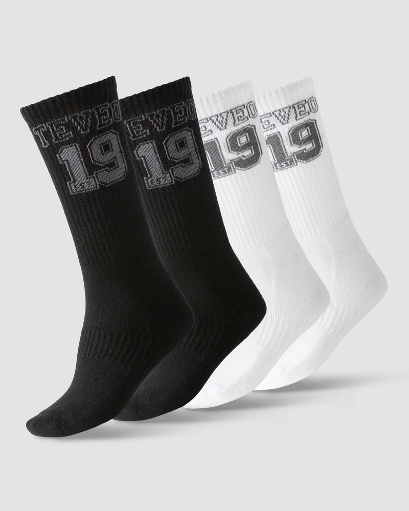 Football Socken (2er-Pack) "Schwarz/Weiß"