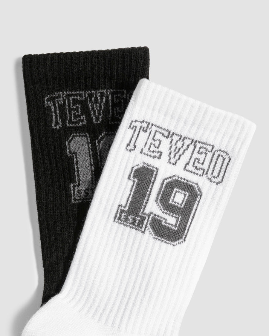 Football Socken (2er-Pack) "Schwarz/Weiß"