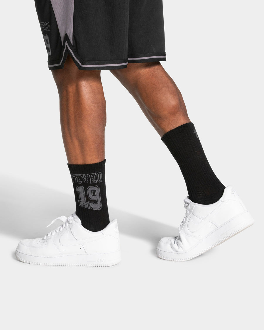 Football Socken (2er-Pack) "Schwarz/Weiß"