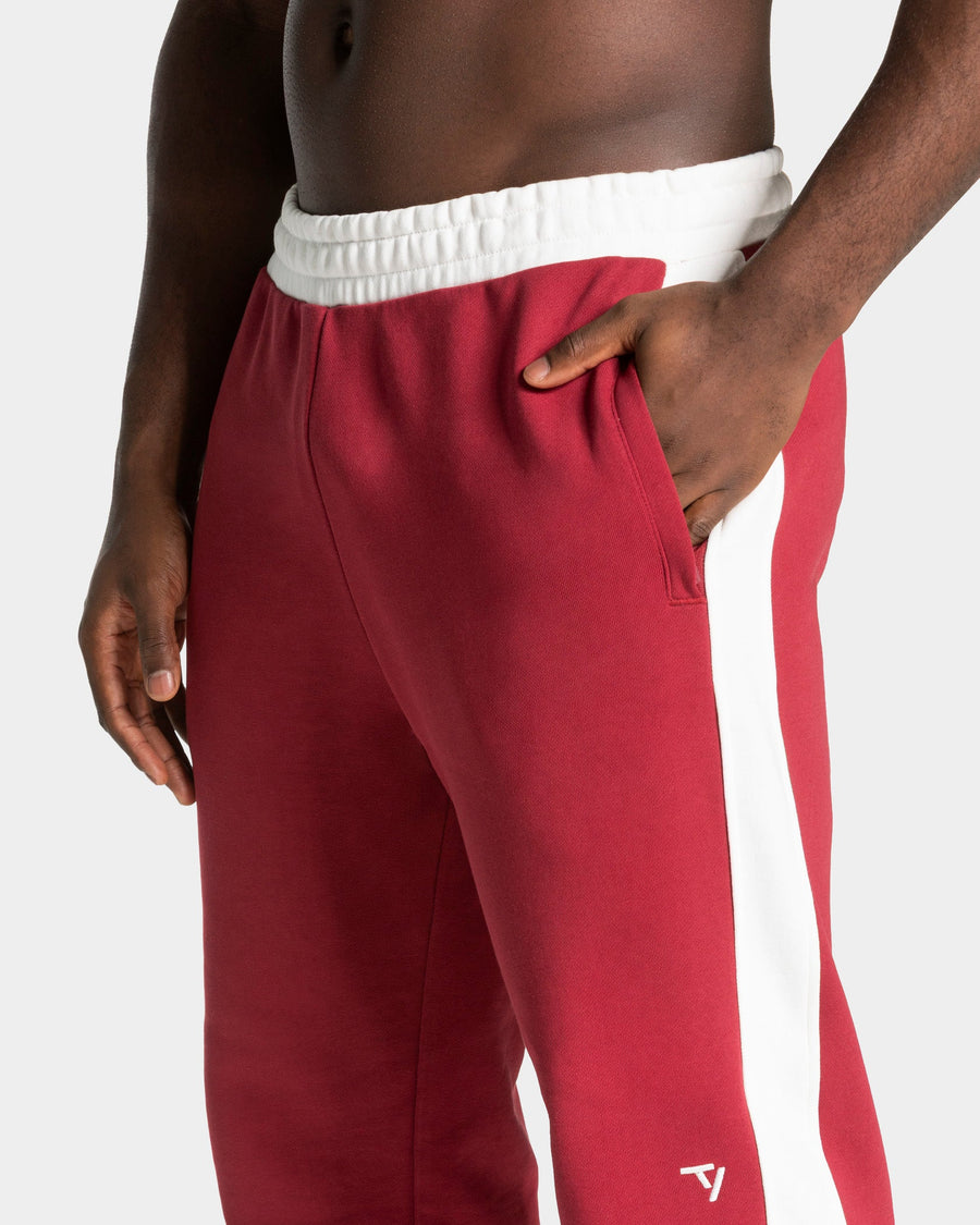 Football Straight Leg Jogger "Cranberry"
