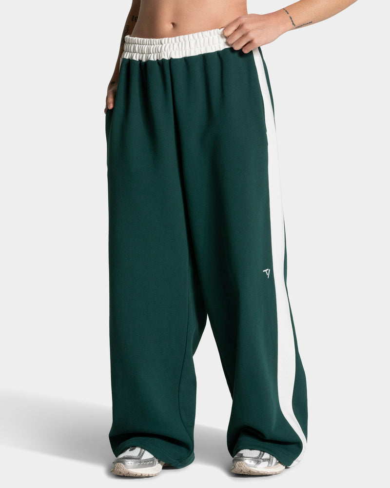Football Wide Leg Jogger "Dunkelgrün"