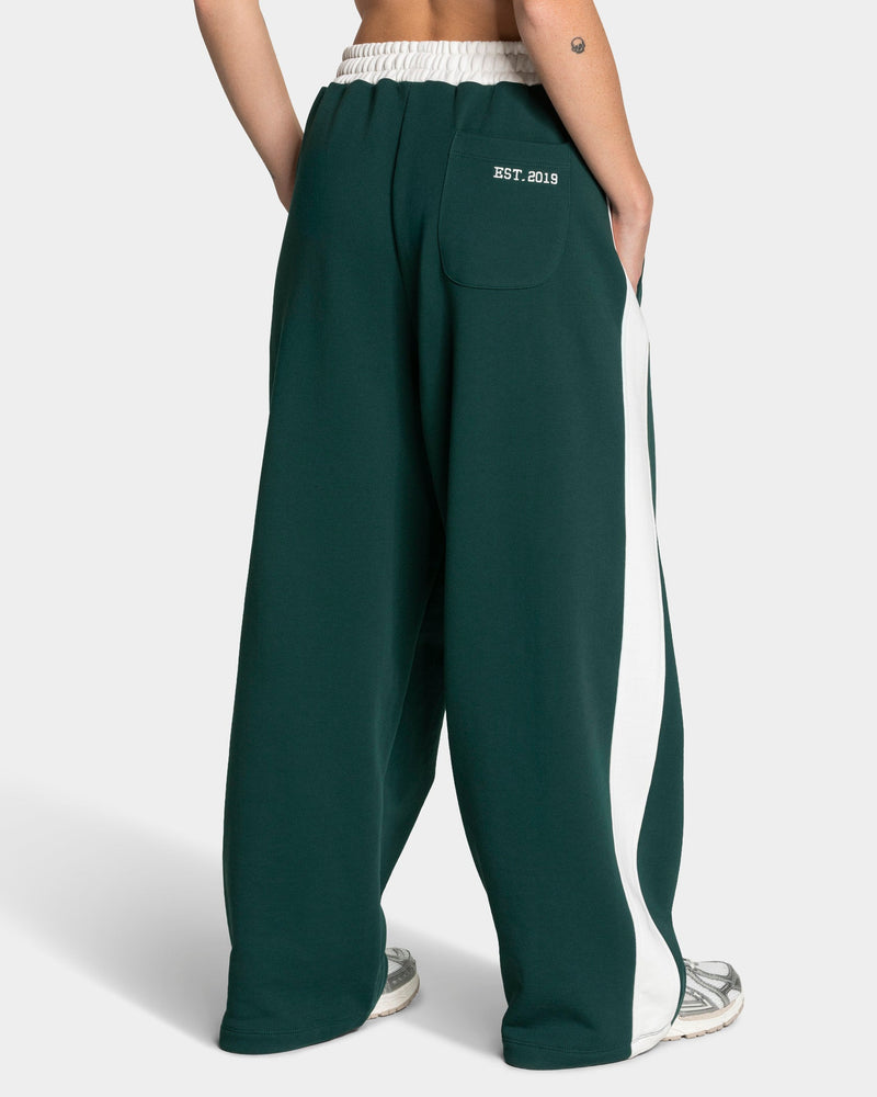 Football Wide Leg Jogger "Dunkelgrün"