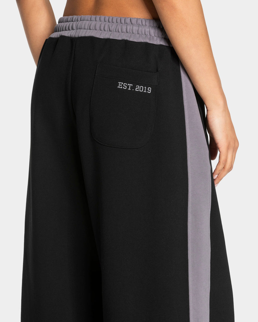 Football Wide Leg Jogger "Schwarz"