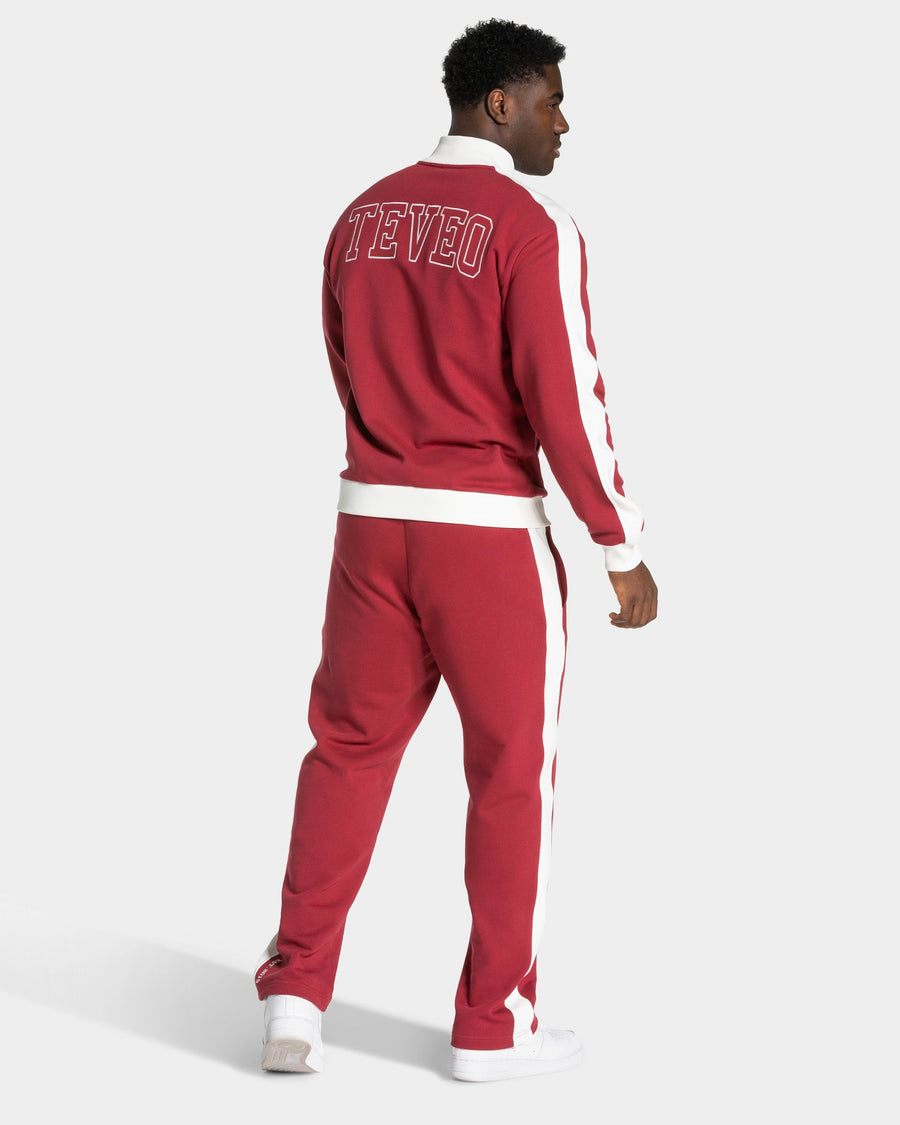 Football Zip Jacke "Cranberry"