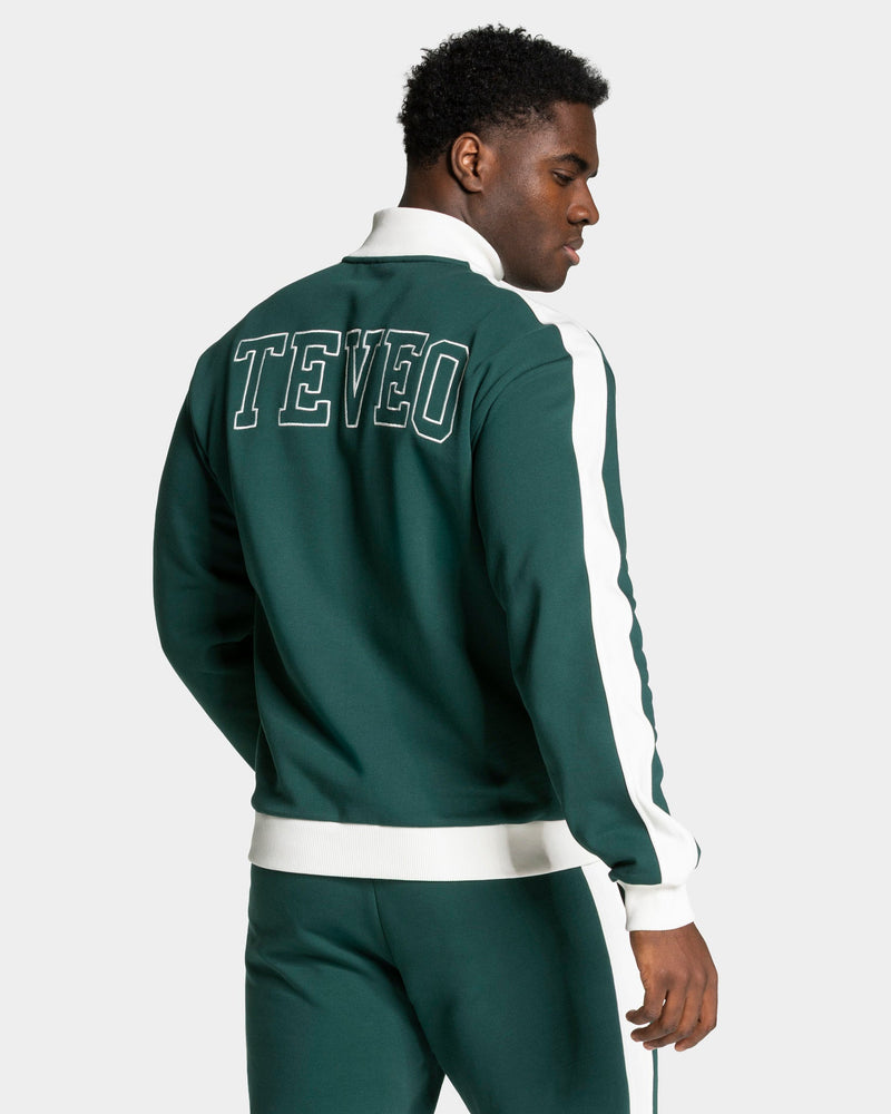 Football Zip Jacke "Dunkelgrün"
