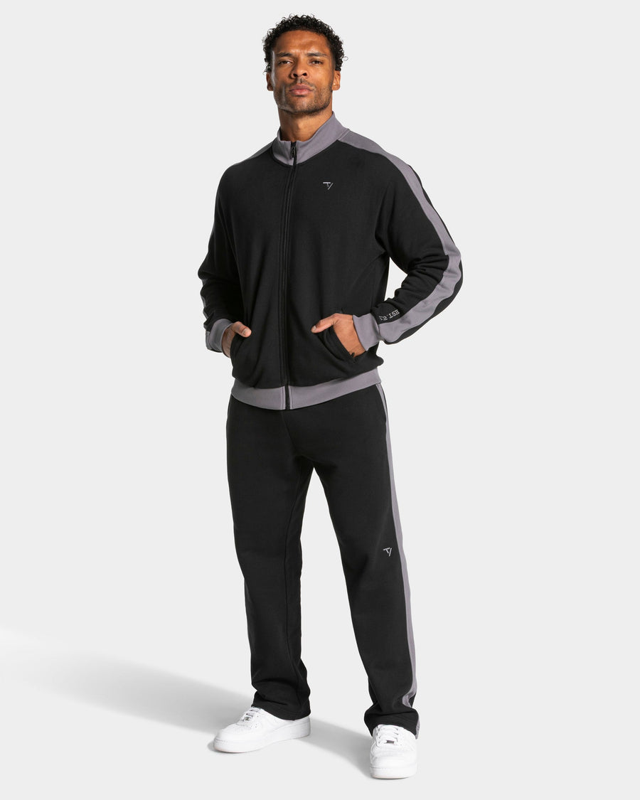 Football Straight Leg Jogger "Schwarz"